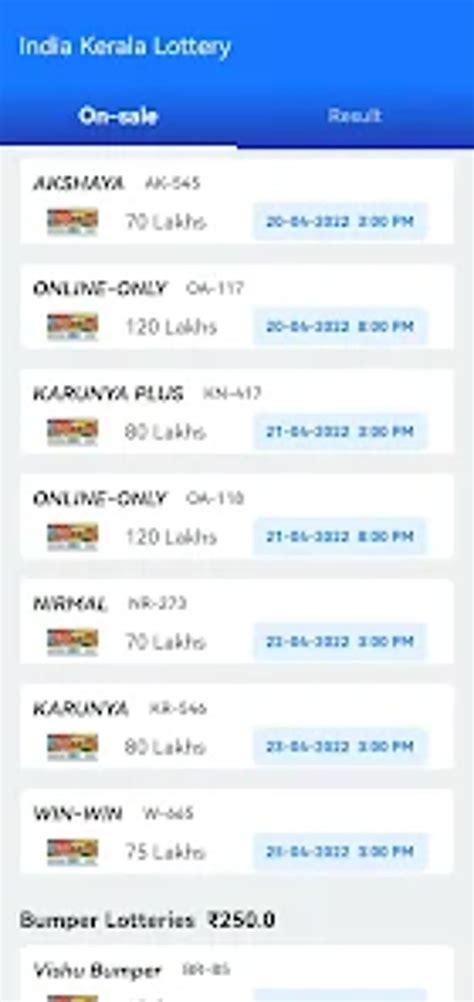 India Kerala Lottery for Android .